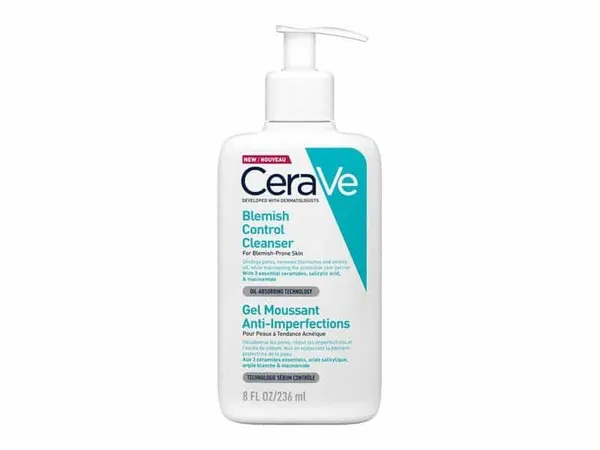 CERAVE - Gel nettoyant contre les imperfections pour peaux acnéiques - 236ML