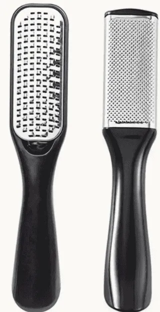 Lot de 2 Lime à Pied Professionnelle Acier Inoxydable – Anti-Callosités