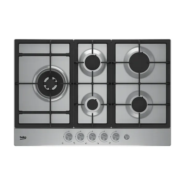 Plaque Encastrable Beko 5 feux 90X60 à Gaz Inox HIAL75235SX