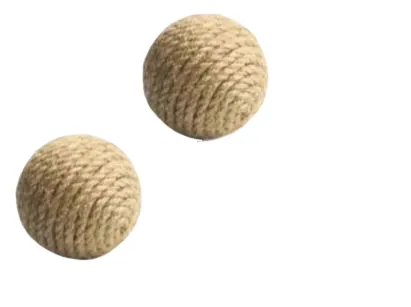 Boules de Sisal Naturel pour Chat – Lot de 2 Jouets de Poursuite