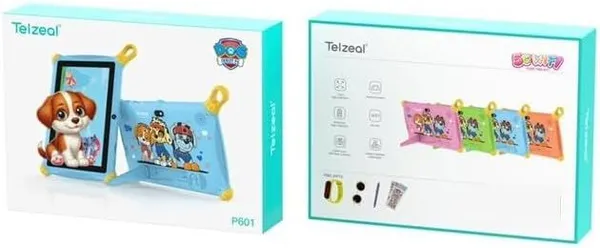 Tablette Telzeal P600 – Écran HD 7 pouces, Android 10.1, WiFi 5G, double caméra, 6 Go de RAM, 128 Go de stockage, batterie 3000 mAh