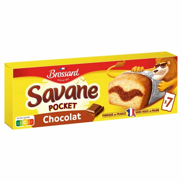 BROSSARD-Gâteaux marbrés chocolat  (7 sachets de 30g ) 210g