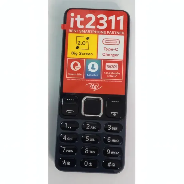 ITEL 2311 2.0 pouces – Dual SIM , Radio FM Sans Fil
