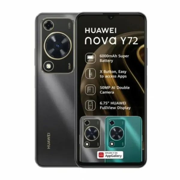 HUAWEI Nova Y72- RAM 8GB + ROM 128GB – Écran HD 6.75 pouces