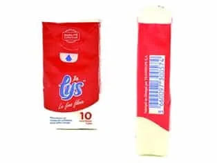 LYS - Paquet de mouchoirs 3 plis - 10 mouchoirs blancs