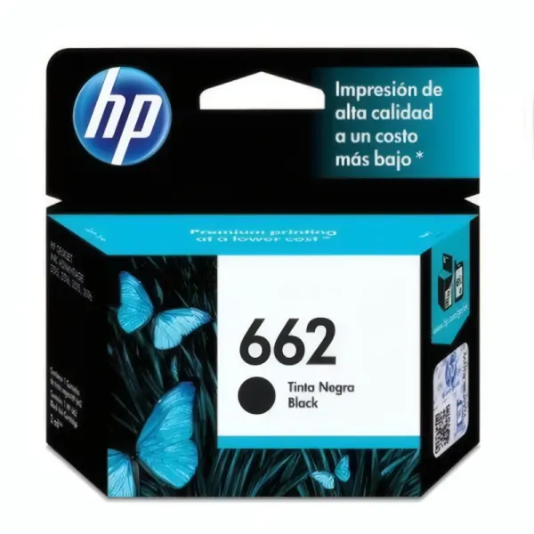 Cartouche d'Encre HP 662 Noir - 2ml