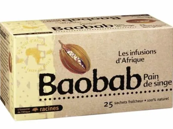 RACINES - Les Infusions d'Afrique - Thé saveur Baobab 1.6 g - 25 sachets