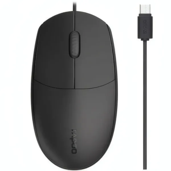 Souris Filaire Optique Rapoo N100C USB-C Ambidextre
