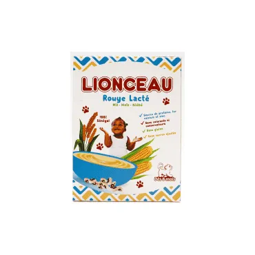 LIONCEAU - Farine Rouye lacté mil, maïs et niébé - 200g