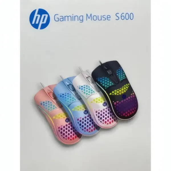 Souris de Jeu HP S600 - Gaming Optique Multi-Couleurs