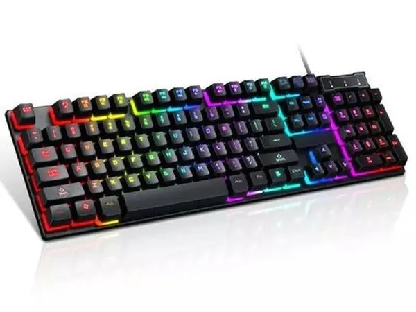 MOXOM MX-KB10 – Clavier Gaming Rétroéclairé Universel