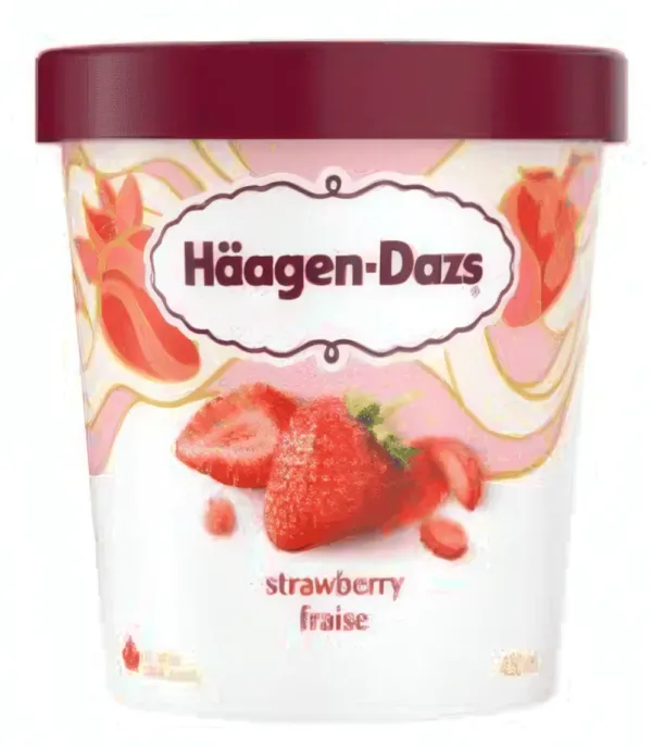HAAGEN-DAZS - Crème glacée à saveur de fraises - 95ML