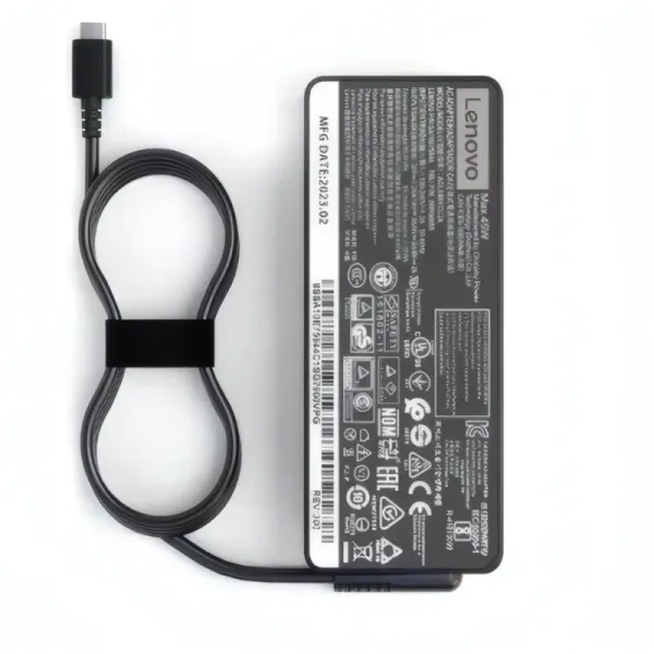 Chargeur Original LENOVO 45W Type-C pour Ordinateurs Portables