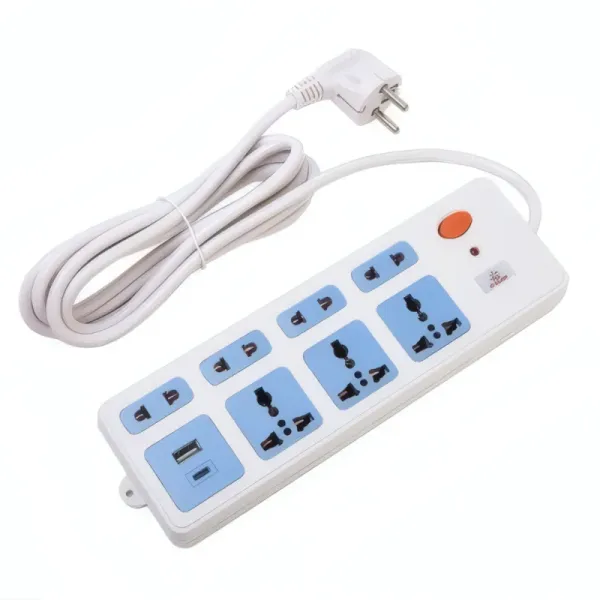 Multiprise Électrique R SCAR RS-308U 7 Ports avec Chargeur USB Type-C 3M