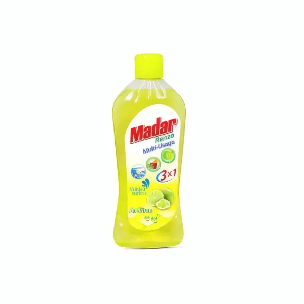 MADAR RENZO - Savon liquide dégraissant rapide au citron, multi-usages - 450G