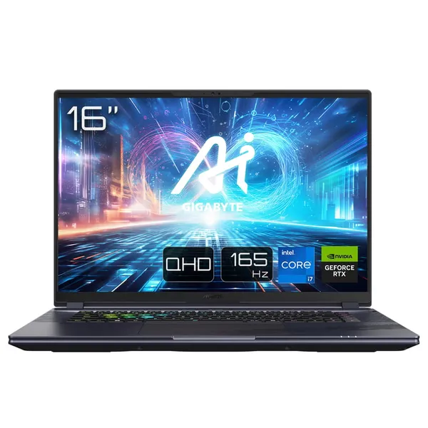 Gigabyte - GIGABYTE AORUS 16X ASG 2024 - 16 pouces, 165Hz QHD, Intel Core i7-14650HX, NVIDIA GeForce RTX 4070 GPU, 16GB DDR5 5600MHz, 1x 1TB Gen4 SSD