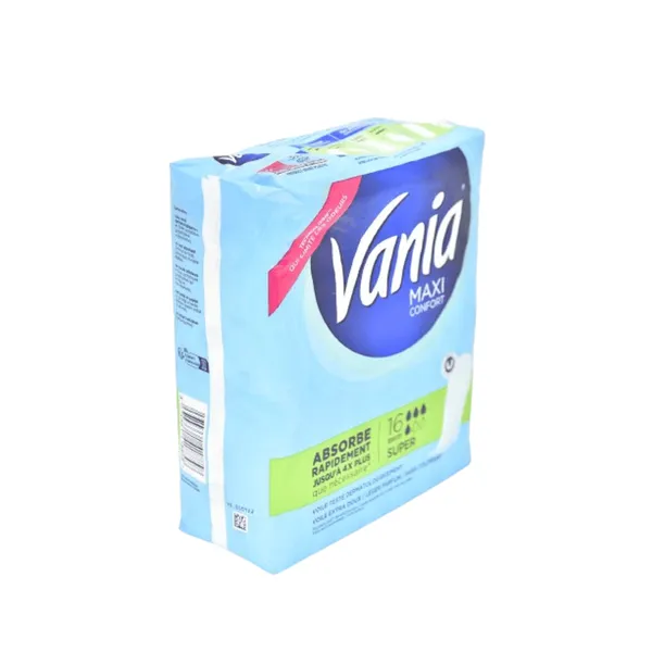 VANIA Maxi Confort serviettes hygiéniques sans ailettes super 16