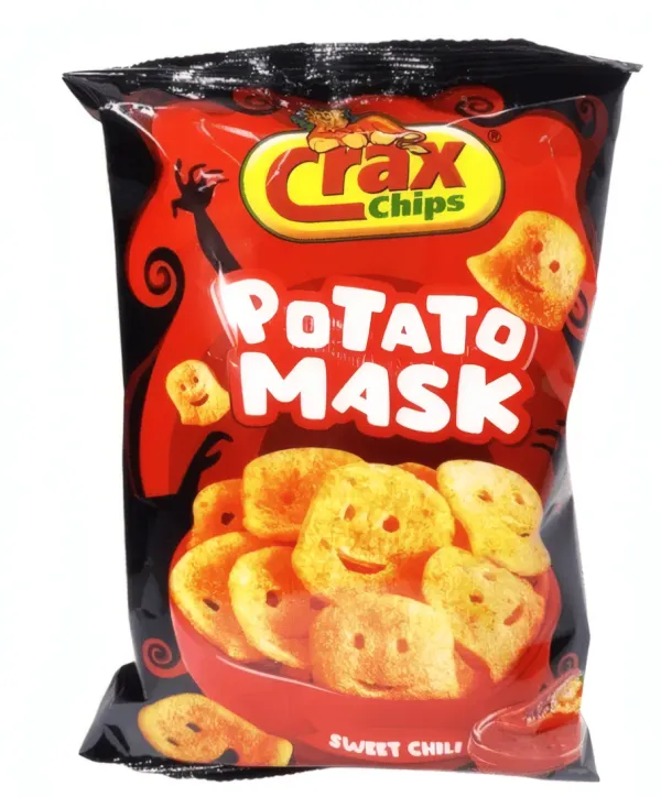 Crax potato mask chips saveur chili, 28g