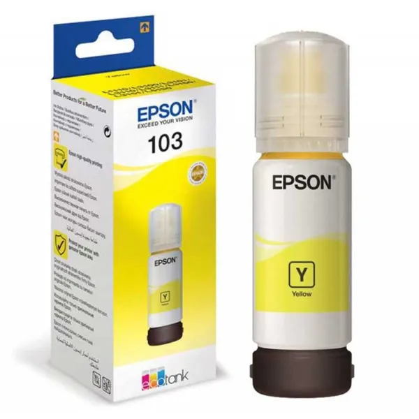 Bouteille d'encre Epson 103 jaune (C13T00S44A), 65 ml, 7 500 pages