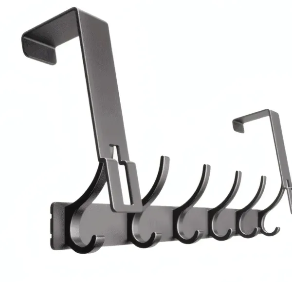 Crochet de Porte en Aluminium Spatial Facile à Installer