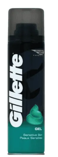 GILETTE - Gel de rasage Classic Peau sensible  - 200 ml