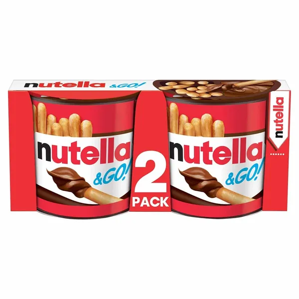 NUTELLA-Biscuits Noisettes et Cacao NUTELLA & GO x2 packs - 104g