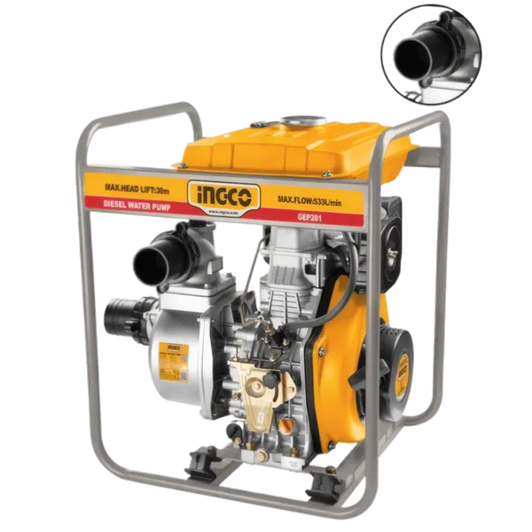 Motopompe Diesel 3.8HP – Haute Autonomie 2″  GEP201