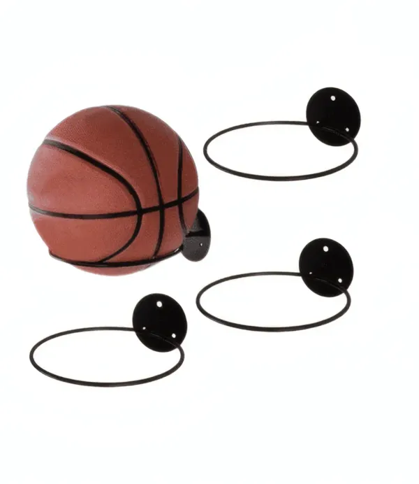 Étagère murale pour ballon de basket – Support en fer de haute qualité