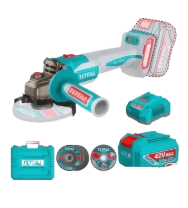 Meuleuse d'Angle Sans Fil 42V 2AH TOTAL