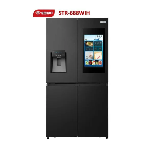 Refrigerateur Smart Technology Side By Side 4PORTES Distributeur D'EAU Et Glacon STR688WIH
