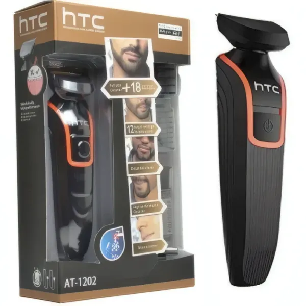 Tondeuse Rechargeable HTC 5IN1 AT-1202 avec Rasoir