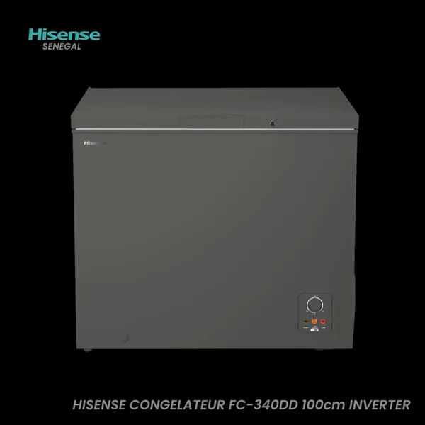 Congelateur Hisense Horizontal Inverter Gris FC340DD