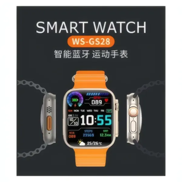 Montre Connectée WSTER WS-GS28 - Suivi Cardiaque et Bluetooth