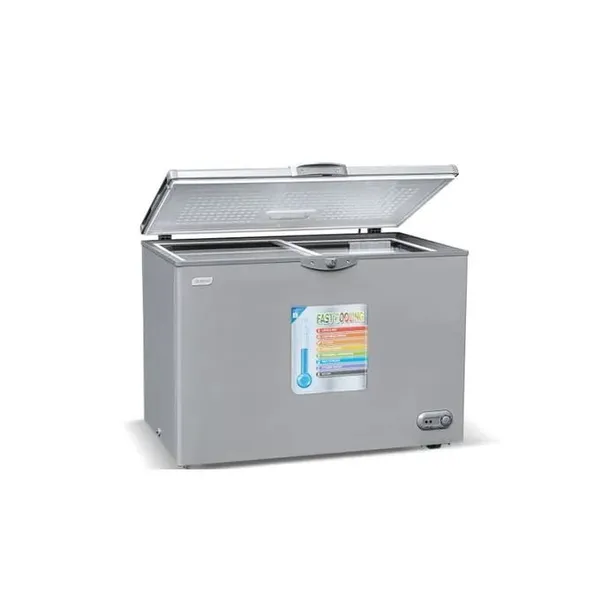Congelateur Smart Technology Horizontal 400LITRES Avec Vitre Gris STCC385