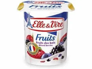 ELLE & VIRE - Yaourt dessert lacté aux fruits des bois - 125g