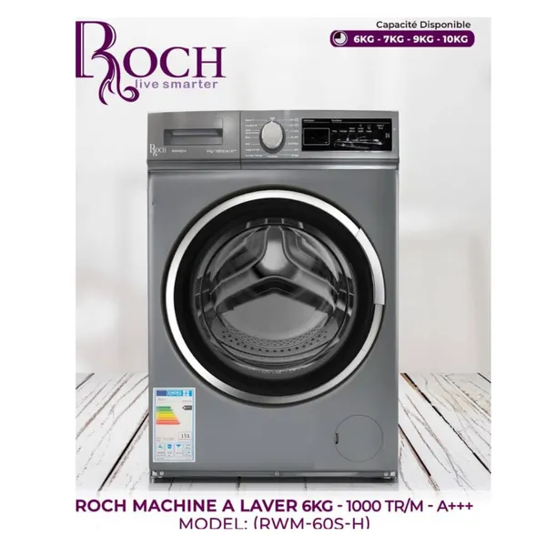 Machine A Laver Roch 6KG Silver A+++ RMW60SH