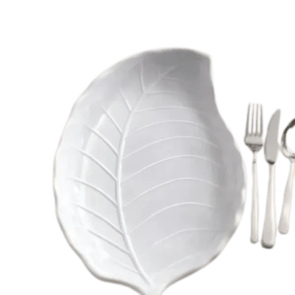 Assiette Incassable modèle feuille