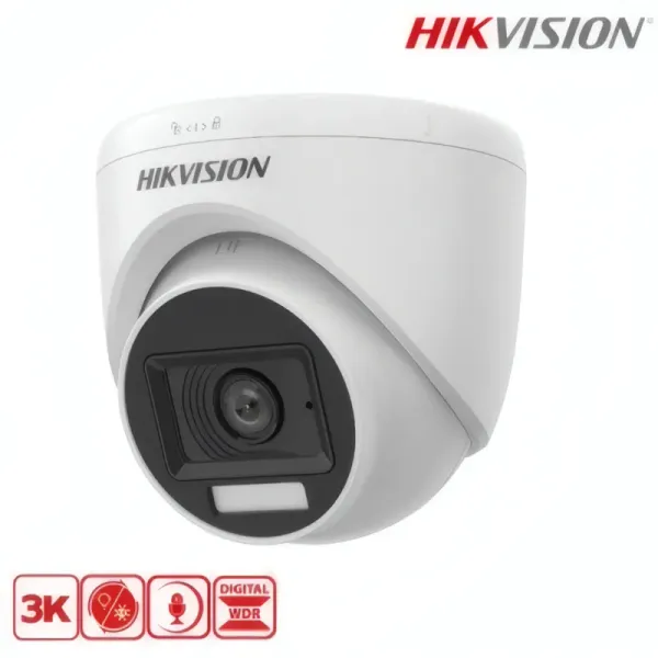 Caméra Analogique Hikvision DS-2CE76K0T-LPFS - 5MP avec Audio