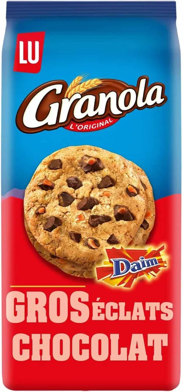 LU – Granola Cookies Éclats de Chocolat au Daim – 184G