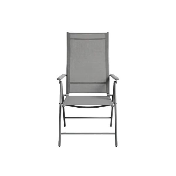 CHAISE PLIANTE ACIER T L6 GRIS