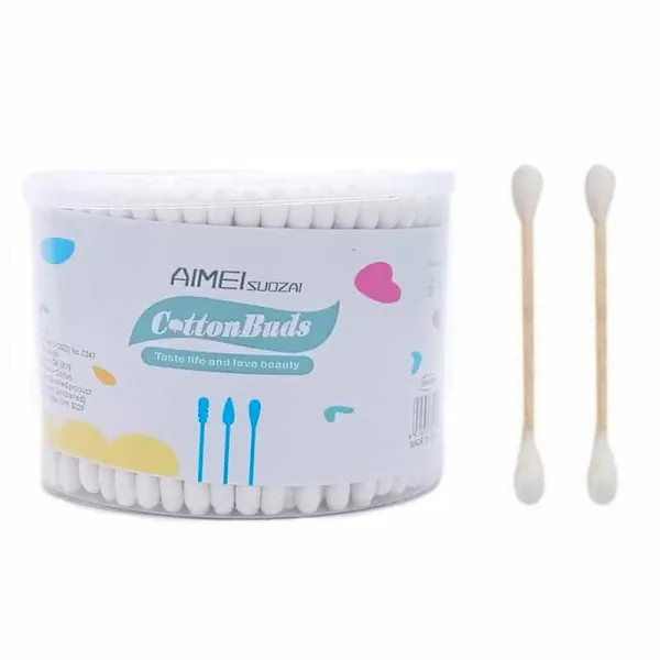 Lot de 100 cotons-tiges double face