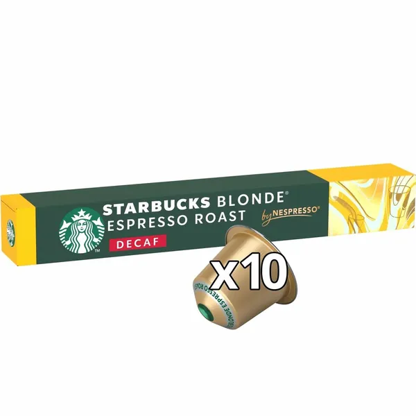 STARBUCKS-Café Capsules Blonde Espresso Décaféiné Intensité 6 Compatible Nespresso-10 capsules