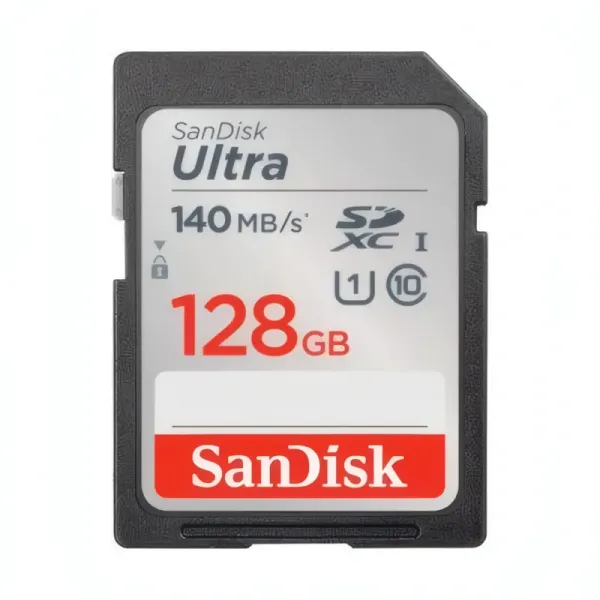 Carte Mémoire SanDisk Ultra 128GB SDHC UHS-I - Vitesse 80MB/s