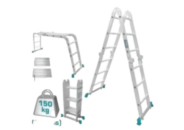 Échelle Multi-Usage en Aluminium avec Plateformes (4×3)
