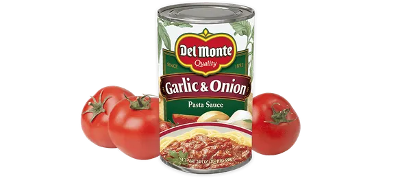 Del Monte – Sauce Tomate pour Pâtes Saveur Ail & Oignon – 680 g
