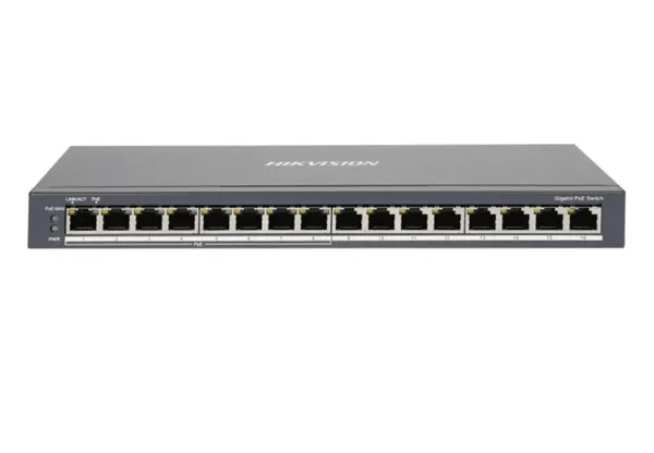 SWITCH HIKVISION DS-3E0516P-O 16 PORTS  8 POTS POE- 8 PORTS GIGABIT