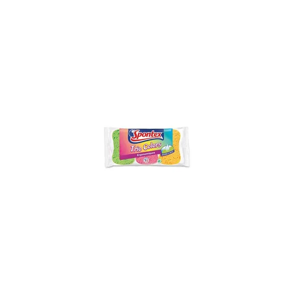 Eponge Tri couleur Spontex x3
