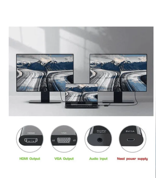 Adaptateur Onten VGA vers HDMI - VGA