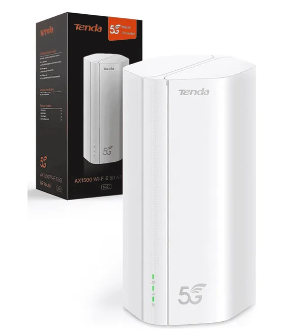 MODEM WIFI TENDA 5G01 SIM CARTE AX1500 WIFI 6 5G NR ROUTEUR
