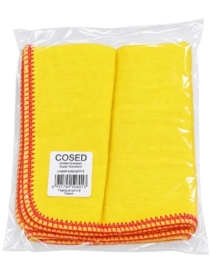 Lavette chamoisine jaune 40 x 50 cm